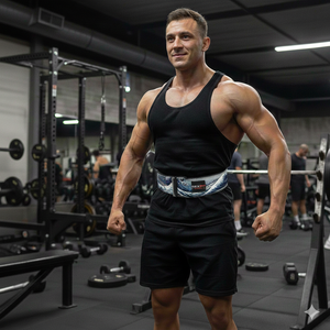 Cinturón de Levantamiento de Pesas Rexfit Sports, Personalizado, de Cuero Genuino, con Hebilla de Palanca, Antideslizante, Ajustable, Unisex, Protección Avanzada - Product Image 2