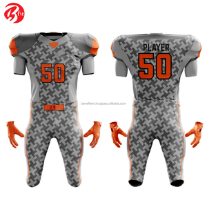 Uniforme de football américain pour hommes de haute qualité, short, taille plus, anti-UV, séchage rapide, respirant, 100% polyester, pour l'entraînement en extérieur - Product Image 3