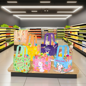 Bolsa de compras reutilizable ecológica de polipropileno no tejido con logotipo personalizado para supermercado y tiendas minoristas, ideal para regalos de Pascua, hecha en Vietnam. - Product Image 1