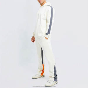 Survêtement zippé personnalisé vieilli 100% coton surdimensionné Streetwear ensemble de mode pour hommes et femmes pour l'automne - Product Image 1