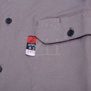 Chemise de travail à manches longues pour soudeurs, couleur unie personnalisée, uniforme de travail Cat-2, vêtements de travail industriels respirants et résistants aux flammes pour hommes - Product Image 5