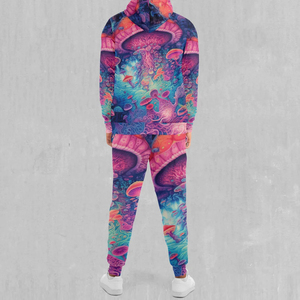 Ensemble de survêtement unisexe grande taille SINEWY SPORTS, imprimé par transfert thermique, respirant, léger, décontracté, pour l'automne, jogging, molleton 100% - Product Image 3