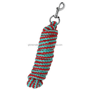 Equipo de caballo de alta calidad, cuerda de plomo de PP, diseño personalizado, cuerda de plomo de caballo colorida de doble tono y accesorios - Product Image 5