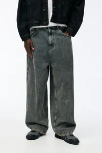 Pantalones Vaqueros Casuales Personalizados al por Mayor, de Mezclilla Cruda Selvedge, de Alta Calidad, Holgados, para Hombre, Rectos, Tallas Grandes, Estilo Vintage - Product Image 5