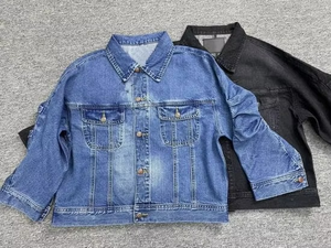 Veste en jean vintage de haute qualité pour femme, longue et basique, respirante, idéale pour le streetwear - Product Image 6