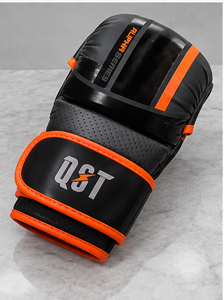Guantes Profesionales de MMA, Guantes de Entrenamiento Acolchados de Cuero PU, Soporte de Muñeca Ajustable con Velcro, Guantes Transpirables de Protección para las Manos - Product Image 3