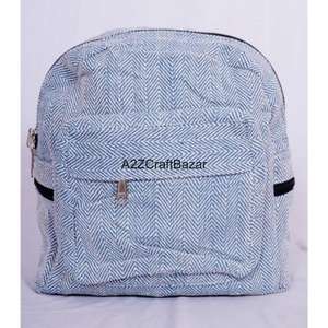 Sac à dos artisanal unisexe de taille moyenne en toile 100% coton, vintage, léger, 20L, pour affaires, quotidien, camping, natation, avec fermeture éclair et boucle - Product Image 2