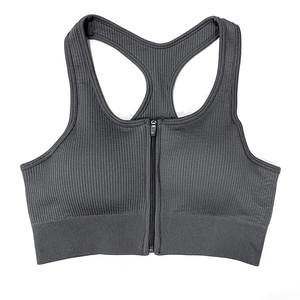 Sujetador deportivo de alta resistencia para mujer, estilo sencillo, transpirable, hecho en Pakistán, alta calidad, alto soporte, sin costuras, con cremallera trasera y delantera, para yoga - Product Image 1