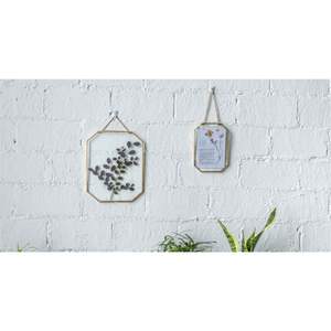 Gold Metal Triple Portrait Photo <b>Frame</b> Vertical Hanging Transparent Glass <b>Picture</b> <b>Frame</b> Floating Artwork Gallery <b>Frame</b> For Decor - Product Image 5