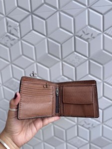 New Arrival Hand Tooled Leather <b>Wallet</b> Men's Long Zipper Multi Uses <b>Wallet</b> Hot Sale Fashion Brown Colour Cash Card <b>Holder</b> - Product Image 4