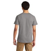 NIKDAS ENTERPRISES Unisex T-shirt 100% katoen, bulk opdruk, grijs, korte mouwen, O-hals, katoenen jersey, 180g, ademend