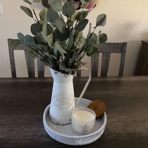 High Quality Natural Rattan Decorative Serving Tray Handle Handmade Eco-Friendly Recyclable Food Tray Customized Color Polished - Product Image 6