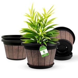 Handcrafted Sheesham Wood <b>Plant</b> <b>Pot</b> 12 Inch Wholesale - Vintage Wooden Planter - Product Image 5
