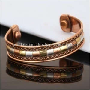 Stylish Magnetic <b>Copper</b> <b>Bracelet</b> Modern Durable Design for Men and Women Helps with Arthritis Pain Relief and Natural Healing - Product Image 5