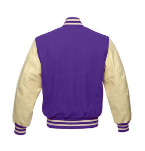 Veste de sport personnalisée de haute qualité avec logo brodé, veste de sport en laine et cuir chenille pour homme, idéale pour l'hiver - Product Image 6