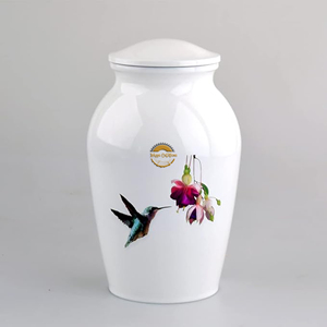High End Wooden Memorial <b>Box</b> for <b>Ashes</b> Natural Wood Funeral Urn with Custom Logo Handcrafted Wooden Urn for Cremated Remains - Product Image 2