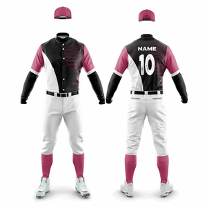 Ensemble uniforme de baseball personnalisé avec impression par sublimation, logo d'équipe personnalisé, nom et numéro du joueur, vente en gros - Product Image 1
