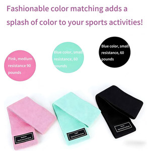 New Design Custom Logo Set of 3 Exercise Stretch <b>Hip</b> Circle Printed Fabric Booty Band Gym Fitness Glute Resistance Band 2026 - Product Image 4