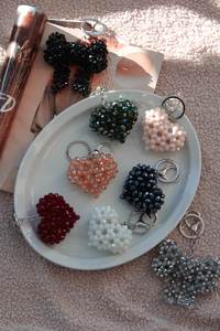 Floral Embroidery Beaded <b>Keychain</b> Handmade Decorative Key Holder for Everyday Use - Product Image 6