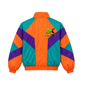 Chaqueta Cortavientos Retro de los 80 para Mujer VANTEX SPORTS, Diseño Color Block, Delgada, 100% Poliéster, Cierre de Cremallera, Cuello Alto, Mangas Largas, Personalizable - Product Image 4