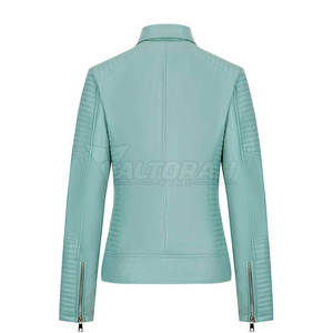 Chaqueta de cuero para mujer con tacto de lujo, estilo elegante y interior cómodo para la moda de invierno. Chaquetas para mujer. - Product Image 2