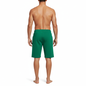 Men Workwear Casual Cargo Shorts with side Pockets Breathable Lightweight 100% Cotton Solid Drawstring <b>Elastic</b> Waist Short - Product Image 2