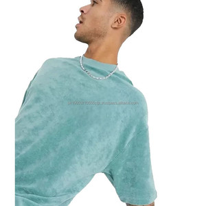 T-shirt en coton personnalisé 250 GSM Vintage Acid Wash T-Shirt pour hommes, poids lourd, surdimensionné, vierge, de haute qualité - Product Image 4