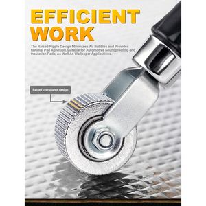 Strumento per l'isolamento acustico dell'auto con tappetino termoisolante, rullo per la riduzione del rumore e pannello fonoassorbente - Product Image 6