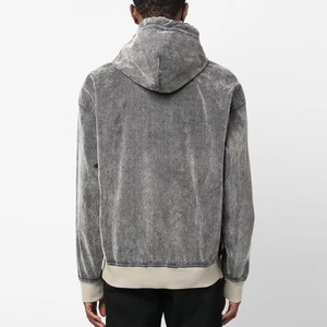 Vente en gros de sweats à capuche vintage pour hommes, de créateur, épais, effet usé et délavé au soleil, service OEM, nouveaux sweats à capuche tendance pour hommes, effet délavé à l'acide, unisexe - Product Image 3