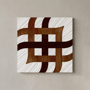 Carrelage en bois à motif de bois naturel 300x300mm, nouveau style, pour sol et mur de jardin, carreaux de briques pour extérieur - Product Image 2