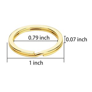 พวงกุญแจโลหะสีทองหรูหรา แข็งแรงทนทาน สำหรับกุญแจ กระเป๋า และงานฝีมือ - Product Image 2