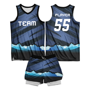 Uniforme de Baloncesto Personalizado de Alta Calidad – Camiseta y Pantalones Cortos Sublimados 100% Poliéster - Product Image 1