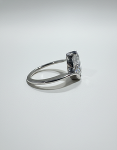 Anillo de Diamantes con Corte de Pera para Mujer, Diamantes Cultivados en Laboratorio - Product Image 4