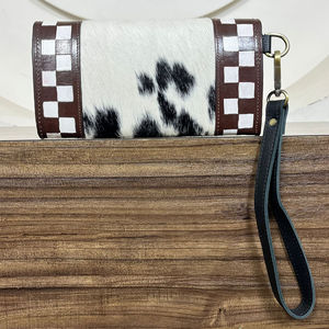 Bolso de Mano de Cuero Vacuno Premium 2025 con Diseño a Cuadros para Mujer, Nuevo Bolso de Cuero Repujado a Mano de Gran Capacidad, Cartera de Moda - Product Image 5