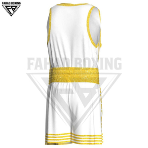 Conjunto de entrenamiento de boxeo transpirable que absorbe la humedad, camiseta sin mangas ligera para hombre y pantalones cortos de boxeo flexibles con aberturas laterales - Product Image 6