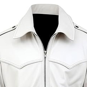 <b>Men</b> Fashion Oversized <b>Leather</b> <b>Jackets</b> <b>Mens</b> Streetwear Loose Hip-hop Fashion High Quality <b>Jackets</b> for <b>Men</b> Turn-down collar zipper - Product Image 3