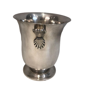 Seau à champagne en métal, refroidisseur de bière, accessoires de bar, seau à vin et champagne en acier inoxydable pour 6 bouteilles, fabriqué en Inde - Product Image 1