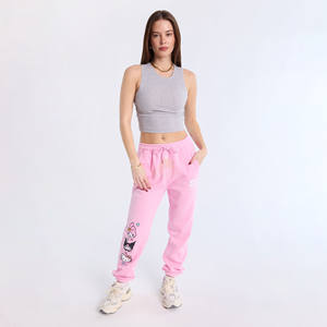 Pantalon de survêtement ample pour femme en molleton de coton biologique épais, style hip-hop, coupe large, respectueux de l'environnement, personnalisable, sérigraphié - Product Image 2