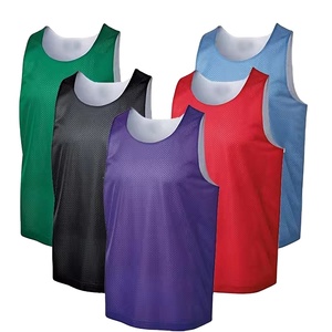 Maillot de basket-ball pour équipes, vêtements de sport athlétiques, respirant, logo personnalisé imprimé, 100% polyester, séchage rapide, sans manches, col rond, unisexe - Product Image 4