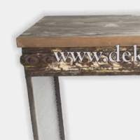 Table de bureau et console Art Déco faite à la main en bois et métal, mobilier de bureau, décoration de luxe pour la maison, design personnalisé Dekor Asia
