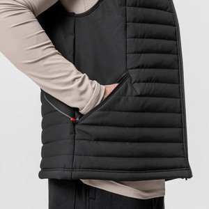 <b>Men's</b> <b>Black</b> Quilted Puffer <b>Vest</b> Lightweight Winter Gilet Sleeveless Jacket Outdoor Casual Wear Wholesale Manufacturer Suppliers - Product Image 3