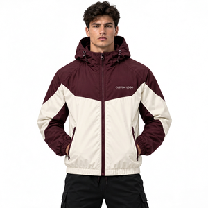Veste coupe-vent personnalisée légère et écologique en tissu polyester et coton, streetwear, logo personnalisé, mode urbaine - Product Image 3