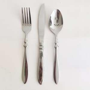 Ensemble de couverts en acier inoxydable au look luxueux |   Couverts polis pour hôtels, mariages et restaurants haut de gamme - Product Image 2