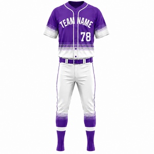 Conjunto de Uniforme de Béisbol Más Vendido, Jersey de Béisbol Personalizado, Ropa Deportiva de Malla Atlética de Secado Rápido, Proveedor de Ropa para Equipos - Product Image 4