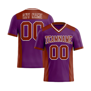 เสื้อฟุตบอลอเมริกันดีไซน์สวยจากเซียลโคต ระบายอากาศได้ดี แขนสั้น แบบซับลิเมชั่น - Product Image 3