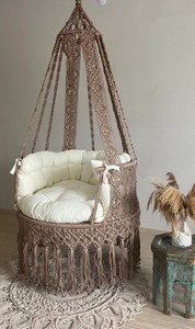 Hanging chair, Macrame swing, hängesessel, Swing chair, Macrame swing chair, hanging chair indoor, chair hanging indoor <b>hammock</b> - Product Image 2