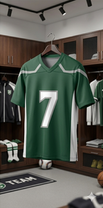 Maillots de football des États-Unis imprimés – 0 Gibbs, 97 Hutchinson, 16 Jared Goff, 14 St Brown, 20 Sanders, 58 Sewell, 5 Montgomery – Respirants pour hommes - Product Image 3