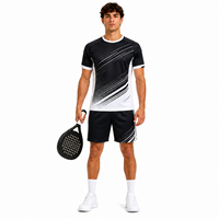 Short d'été personnalisé pour homme, uniforme de paddle-tennis, sublimation de haute qualité, respirant, taille élastique, 100 % coton, vente en gros