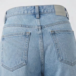 Shorts longs en jean décontractés pour femmes, effet déchiré, imprimé, respirant, qualité supérieure, tenue de mode streetwear estivale - Product Image 5