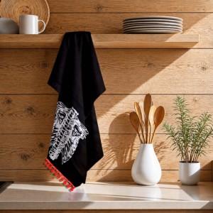 Nouvelles serviettes de cuisine imprimées, haute absorption, séchage rapide, coton, design personnalisé. - Product Image 1